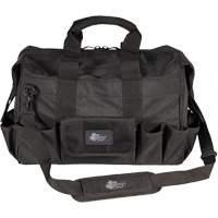 Phantom Collection 18" Contractor's Tool Bag, Ballistic Polyester, 25 Pockets, Black Dufferin Supply