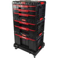 Socle roulant Arx avec jeu de roulettes pivotantes 4 mcx, 23-1/10" x 15" x 22-1/2", Noir Dufferin Supply