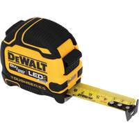 TOUGHSERIES Lighted Tape Measure, 26'/8 m, Imperial & Metric Graduations Dufferin Supply