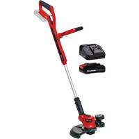 Cordless Telescopic String Trimmer with 2.5Ah Battery & Charger Starter Kit, 12", Battery Powered, 18 V Dufferin Supply