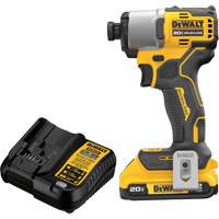 Ensemble de tournevis &agrave; chocs sans fil et sans balai, 1/4", 1700 lb-po Couple max., 20 V, Lithium-ion Dufferin Supply