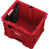 PACKOUT Wire Pulling XL Crate, 15-3/4" x 18-5/8" x 15", Black/Red Dufferin Supply