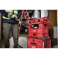 PACKOUT Wire Pulling XL Crate, 15-3/4" x 18-5/8" x 15", Black/Red Dufferin Supply