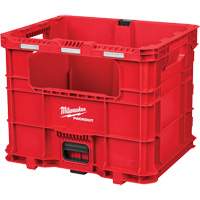 PACKOUT XL Crate, 15-3/4" x 18-5/8" x 15", Black/Red Dufferin Supply