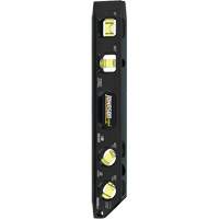Billet Torpedo Level, 9" L, Aluminum, 4 Vials, Magnetic Dufferin Supply