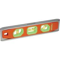 Glo-View&reg; Torpedo Level, 9" L, Aluminum, 3 Vials, Magnetic Dufferin Supply