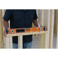 Level with Protective End-Caps, Box, 2' L, Aluminum, 3, Magnetic Dufferin Supply