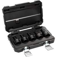 SAE Impact Bit Socket Set with Blow Mold Case, Hex, 3/4" Drive, 5 Pcs Dufferin Supply