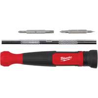 Tournevis de pr&eacute;cision 4-en-1 &agrave; embouts multiples avec porte-embout de 1/4", 5-3/4" lo, Prise Coussin&eacute;e Dufferin Supply