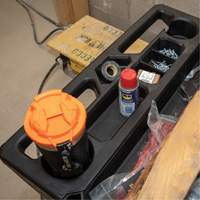 Chariot utilitaire MODbox, 0 tiroirs, 44-63/100" lo x 25-1/2" la x 39" h, Noir Dufferin Supply