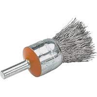 Brosses mont&eacute;es &agrave; fils cr&ecirc;p&eacute;s, 1/2", Fils 0,02", Tige 1/4" Dufferin Supply