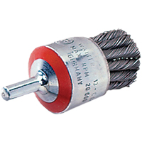 Brosse mont&eacute;e &agrave; fils nou&eacute;s, 1-1/8" dia., dia. Des fils 0,02", Tige 1/4" Dufferin Supply