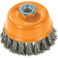 Wire Cup Brush, 3" Dia. x 5/8"-11 Arbor Dufferin Supply