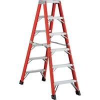 6600 AA Series Industrial Extra Heavy-Duty 2-Way Stepladders, Fibreglass, 375 lbs. Capacity, 4' Dufferin Supply