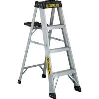 3400 Series Industrial Extra Heavy-Duty Step Ladder, 4', Aluminum, 300 lbs. Capacity, Type 1A Dufferin Supply
