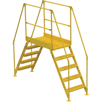 Crossover Ladder, 103-1/2" Overall Span, 50" H x 48" D, 24" Step Width VC452 | Dufferin Supply