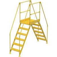 Crossover Ladder, 104" Overall Span, 60" H x 36" D, 24" Step Width VC455 | Dufferin Supply