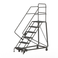 &eacute;chelles robustes en angle de s&eacute;curit&eacute;, 6 marches, Perfor&eacute;, Inclinaison 50°, Hauteur 60" Dufferin Supply