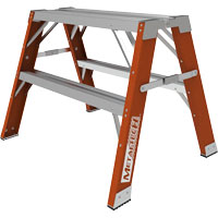 Buildman™ Step-up Workbench, 2' H x 33.5" W x 25.75" D, 300 lbs. Capacity, Fibreglass VD699 | Dufferin Supply