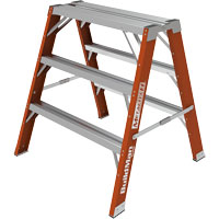 Buildman™ Step-up Workbench, 3' H x 34.75" W x 33.25" D, 300 lbs. Capacity, Fibreglass VD700 | Dufferin Supply