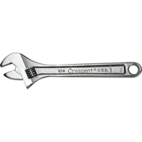 Crescent Adjustable Wrenches, 6" L, 15/16" Max Width, Chrome VE033 | Dufferin Supply