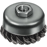 Knot Wire Cup Brush, 3" Dia. x 5/8"-11 Arbor VF915 | Dufferin Supply