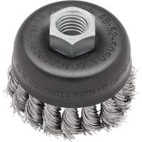 Knot Wire Cup Brush, 3" Dia. x 5/8"-11 Arbor VF916 | Dufferin Supply