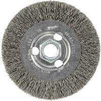 Crimped Wire Wheel, 4" Dia., 0.12" Fill, 5/8"-11 Arbor VF920 | Dufferin Supply