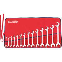 Full Polish Angle Wrench Set, Open-Ended, 14 Pieces, Imperial Dufferin Supply