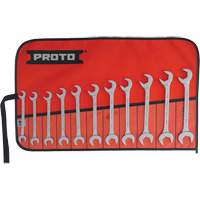 11-Piece Angled Open-End Wrench Set, Polished Dufferin Supply
