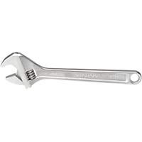 Adjustable Wrench, 12-1/8" L, 1-19/32" Max Width, Chrome Dufferin Supply