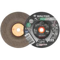FLEXCUT MILL SCALE Grinding Wheel, 5", 36 Grit, Aluminum Oxide, 5/8"-11, 12200 RPM, Type 29 Dufferin Supply