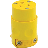 Commercial Grade Straight Blade Connector, 5-15R, Plastic Dufferin Supply