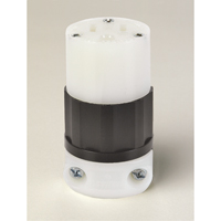 Grounding Straight Blade Connector, 5-15R, Nylon Dufferin Supply