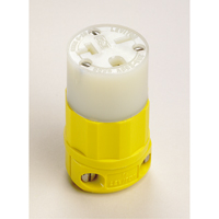 2-Pole 3-Wire Grounding Straight Blade Connector, 5-20P, Nylon Dufferin Supply