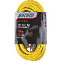 Cordon rallonge en vinyle avec indicateur lumineux, Ext&eacute;rieur, SJTOW, AWG 12/3, 15 A, 50' Dufferin Supply