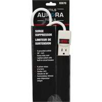 Surge Suppressor, 6 Outlets, 200 J, 1875 W, 3' Cord Dufferin Supply