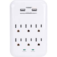 Prime&reg; USB Charger with Surge Protector Dufferin Supply