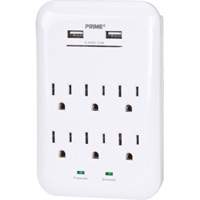 Prime&reg; USB Charger with Surge Protector Dufferin Supply
