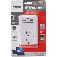 Prime&reg; USB Charger with Surge Protector Dufferin Supply