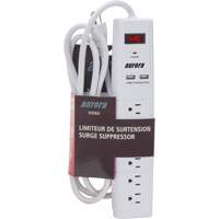 USB Charging Surge Protector, 6 Outlets, 1200 J, 1875 W, 6' Cord Dufferin Supply