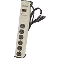Surge Protector Strip, 6 Outlets, 900 J, 1500 W, 6' Cord Dufferin Supply