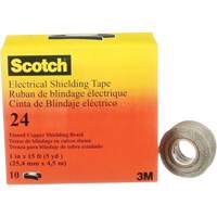 Scotch&reg; Electrical Shielding Tape, 25.4 mm (1") x 4.6 m (15'), Black, 16 mils Dufferin Supply