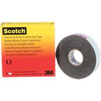 Scotch&reg; Electrical Semi-Conducting Tape, 19 mm (3/4") x 4.6 m (15'), Black, 30 mils Dufferin Supply