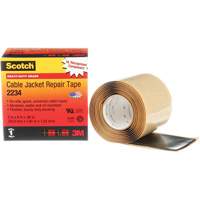 Scotch&reg; Cable Jacket Repair Tape, 51 mm (2") x 1.8 m (6'), Black, 60 mils Dufferin Supply