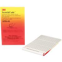 ScotchCode™ Pre-Printed Wire Marker Book XH306 | Dufferin Supply