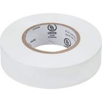 Electrical Tape, 19 mm (3/4") x 18 M (60'), White, 7 mils XH386 | Dufferin Supply