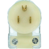Angled Hospital Grade Extension Plug, Nylon, 15 Amps, 125 V Dufferin Supply