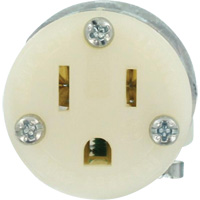 Hospital Grade Extension Plug Connector, 5-15R, Nylon XI199 | Dufferin Supply