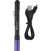Lampe stylo UV avec port de recharge micro USB Stylus Pro, DEL, Corps en Aluminium, piles Rechargeable, Compris Dufferin Supply